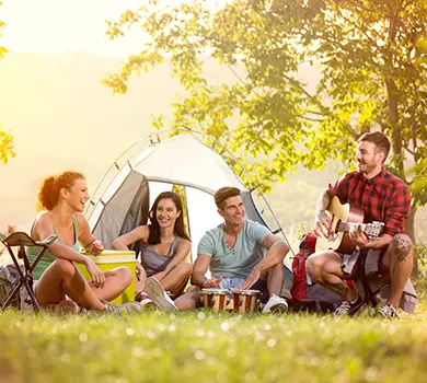 Les campings au printemps